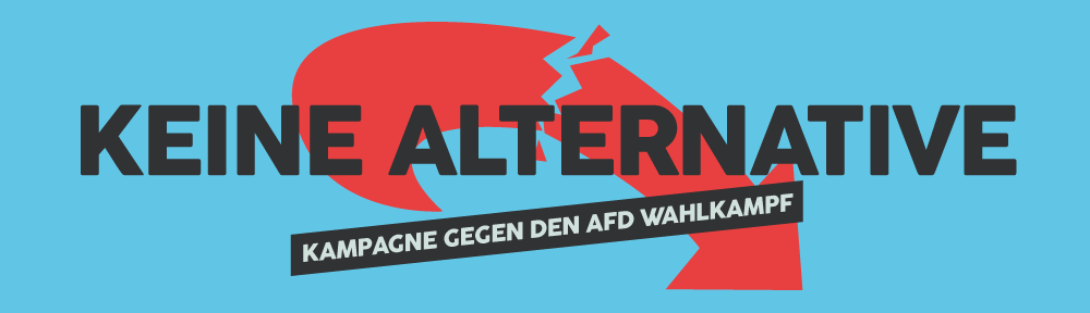 Kampagne gegen den AfD Wahlkampf