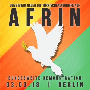 Frieden für Afrin - 03.03.2018, 12.00 Uhr, Berlin, Alexanderplatz