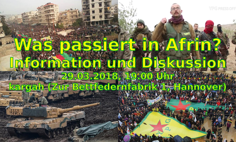 Was passiert in Afrin? Afrin-Plattform Hannover 29.03.18