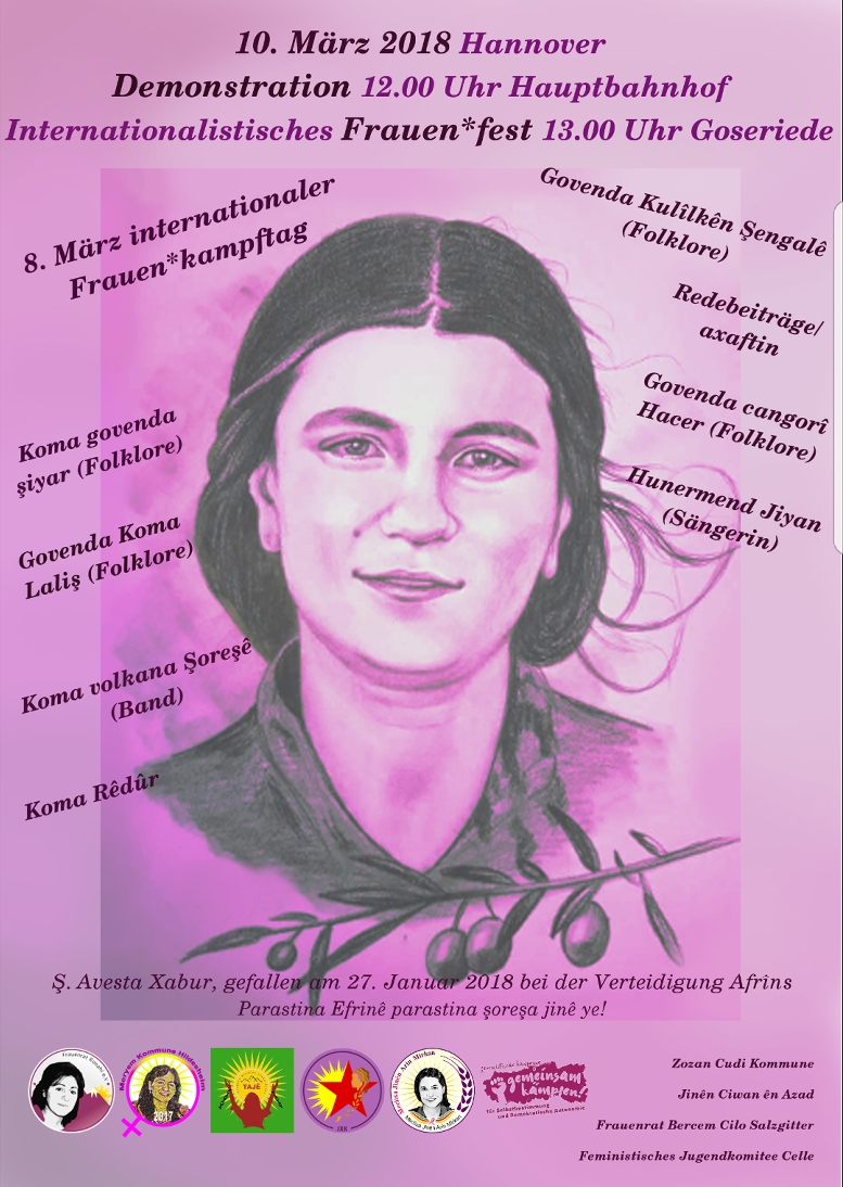 Internationalistisches Frauen*fest Frauenrat Ronahî Hannover
