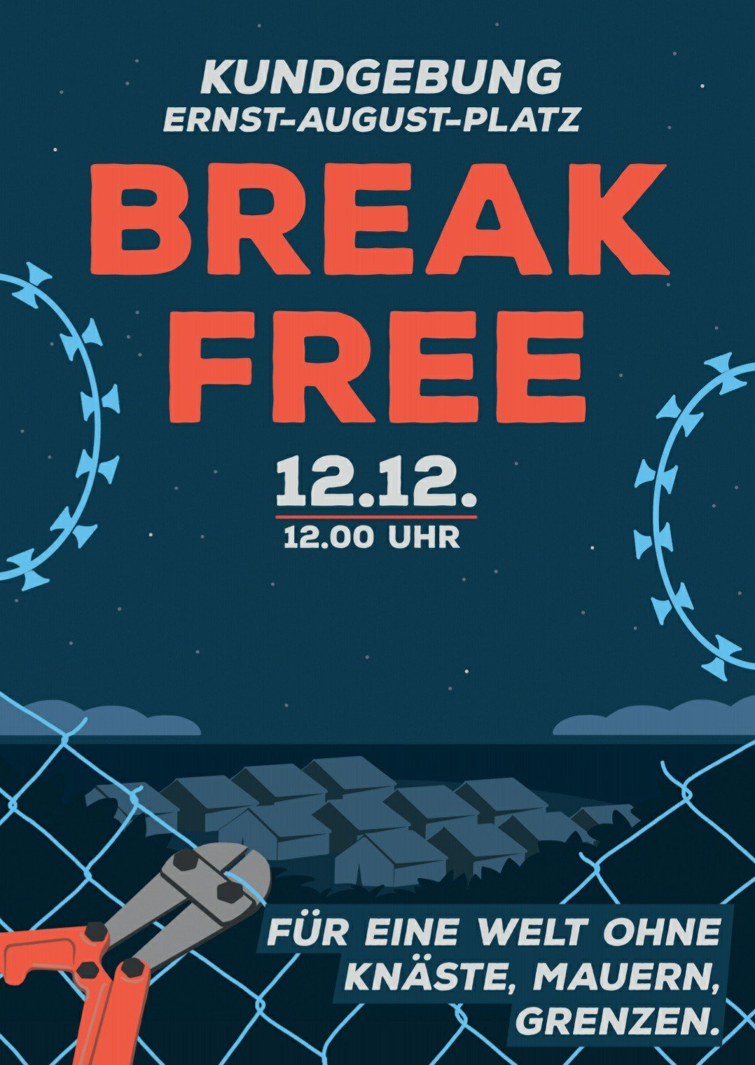 Break Free Kundgebung gegen Abschiebehaft Hannover 2020