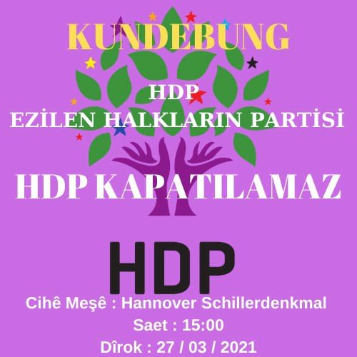 HDP-Kundgebung 27.03.2021 Hannover NAV-DEM