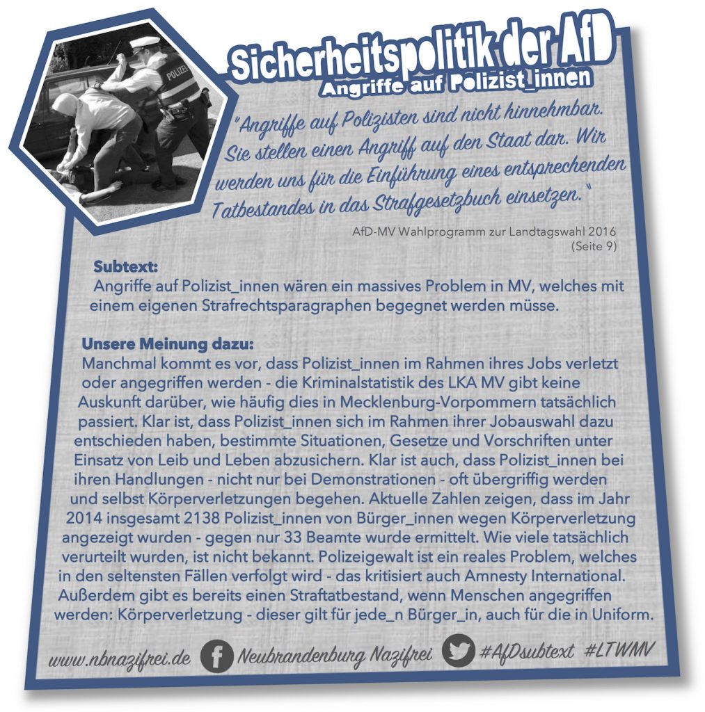 sicherheitspolitik - angriffe auf polizist_innen