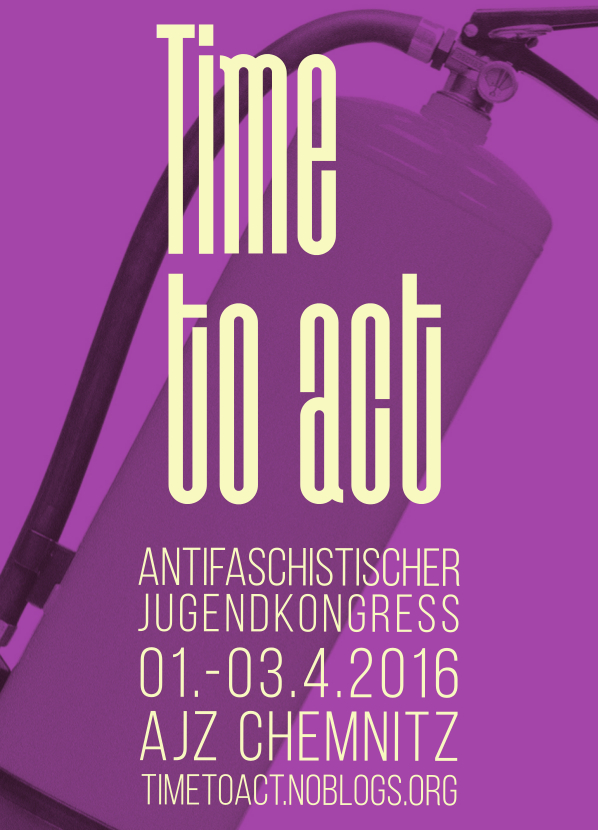 Plakat vom Antifaschistischen Jugendkongress
