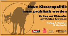 Neue Klassenpolitik muss praktisch werden! Veranstaltung am 04.10.2019
