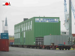 Firmengelände des Süd-West Terminals der Firma C. Steinweg