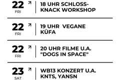 Black and White Minimalist Modern Weekly Schedule Event Flyer - 1