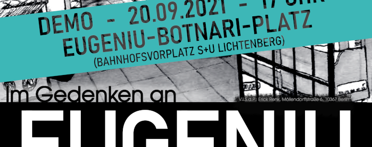 In memory of Eugeniu Botnari and Kurt Schneider – Anti-fascist commemoration in Lichtenberg