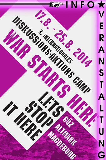 poster Info veranstaltung warstartsherecamp 14