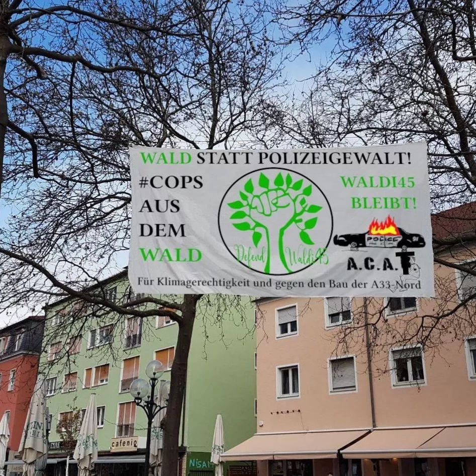 Wald statt Polizeigewalt. #COPS aus dem Wald. 