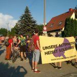 Proteste gegen Stammtisch der AfD: Erste Demonstration in Wöllnitz